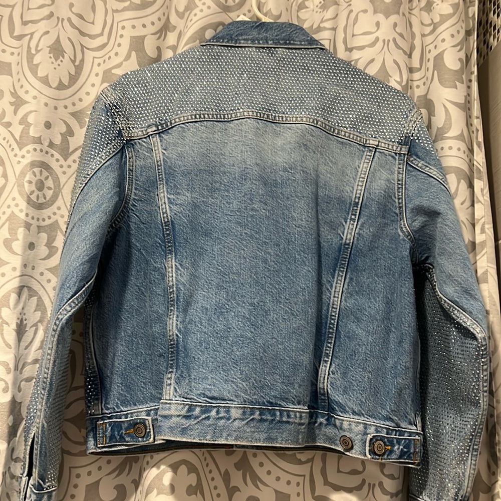 Zara Rhinestone Jean Jacket - Picture 10 of 10